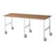 Rau Table de travail mobile (HV) Tom (6 LR), L2500xP1000xH910-1230mm, Plateau B 25mm-1