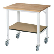 Rau Table de travail mobile (HV) Tom KM-01, L1000xP800xH910-1230mm, Plateau B-25mm
