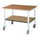 Rau Table de travail mobile (HV) Tom KM-01, L1250xP1000xH910-1230mm, Plateau B-25mm-1