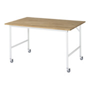 Rau Table de travail mobile Jerry (4 LR), L1500xP1000xH900mm, plateau B 25mm