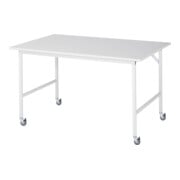 Rau Table de travail mobile Jerry (4 LR), L1500xP1000xH900mm, plateau M 22mm