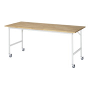 Rau Table de travail mobile Jerry (4 LR), L2000xP800xH900mm, Plateau B 25mm