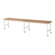 Rau Table de travail mobile Jerry (6 LR), L4000xP800xH900mm, Plateau B-25mm-1