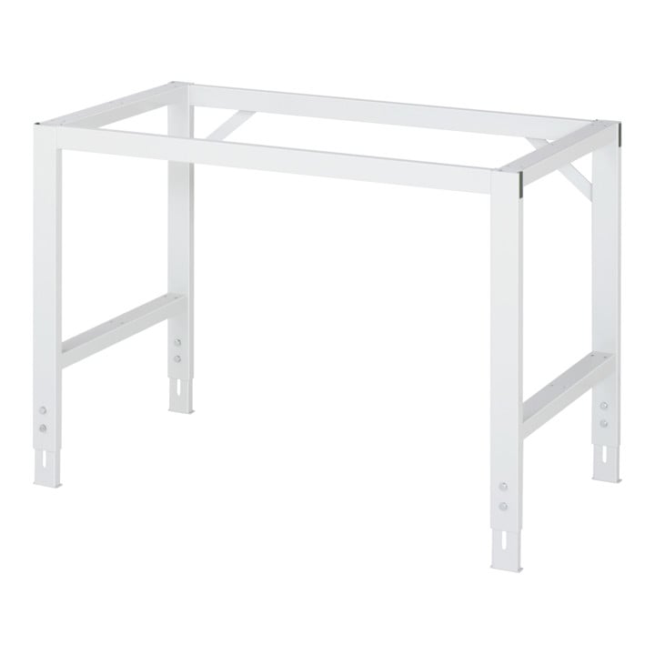 Rau Table de travail mobile Tom (4 LR), L1250xP1000xH910-1230mm, plateau M 22mm