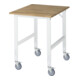 Rau Table de travail mobile Tom (4 LR), L750xP1000xH910-1230mm, Plateau B 25mm-1