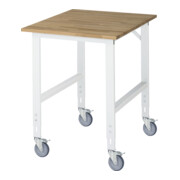 Rau Table de travail mobile Tom (4 LR), L750xP1000xH910-1230mm, Plateau B 25mm