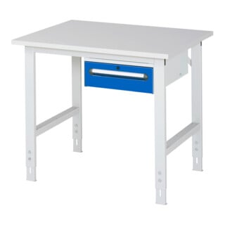 Rau Table de travail Tom réglable en hauteur KM02, L1000xP800xH760-1080mm, plateau M-22mm