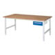 Rau Table de travail Tom réglable en hauteur KM02, L2000xP1000xH760-1080mm, plateau B-25mm-1