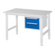 Rau Table de travail Tom réglable en hauteur KM03, L1250xP800xH760-1080mm, plateau M 22mm-1