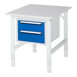 Rau Table de travail Tom réglable en hauteur KM03, L750xP1000xH760-1080mm, plateau M-22mm