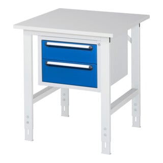 Rau Table de travail Tom réglable en hauteur KM03, L750xP800xH760-1080mm, plateau M 22mm
