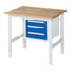 Rau Table de travail Tom réglable en hauteur KM04, L1000xP800xH760-1080mm, plateau B-25mm-1