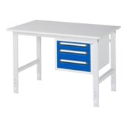 Rau Table de travail Tom réglable en hauteur KM04, L1250xP800xH760-1080mm, plateau M 22mm