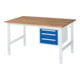 Rau Table de travail Tom réglable en hauteur KM04, L1500xP1000xH760-1080mm, plateau B 25mm-1