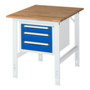 Rau Table de travail Tom réglable en hauteur KM04, L750xP1000xH760-1080mm, Plateau B 25mm