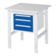 Rau Table de travail Tom réglable en hauteur KM04, L750xP800xH760-1080mm, plateau M 22mm-1