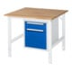 Rau Table de travail Tom réglable en hauteur KM05, L1000 x P1000 x H760-1080mm, plateau B-25mm-1