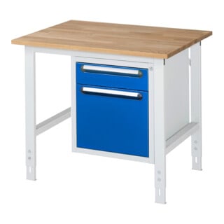 Rau Table de travail Tom réglable en hauteur KM05, L1000xP800xH760-1080mm, Plateau B-25mm