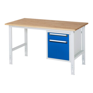 Rau Table de travail Tom réglable en hauteur KM05, L1500xP800xH760-1080mm, Plateau B-25mm