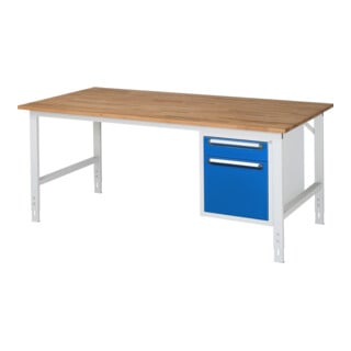 Rau Table de travail Tom réglable en hauteur KM05, L2000xP1000xH760-1080mm, plateau B-25mm