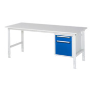 Rau Table de travail Tom réglable en hauteur KM05, L2000xP800xH760-1080mm, plateau M 22mm