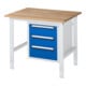 Rau Table de travail Tom réglable en hauteur KM06, L1000xP800xH760-1080mm, plateau B 25mm-1