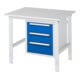 Rau Table de travail Tom réglable en hauteur KM06, L1000xP800xH760-1080mm, plateau M 22mm-1