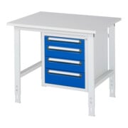 Rau Table de travail Tom réglable en hauteur KM07, L1000xP800xH760-1080mm, plateau M 22mm