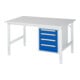 Rau Table de travail Tom réglable en hauteur KM07, L1500xP1000xH760-1080mm, plateau M 22mm-1