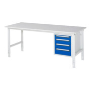 Rau Table de travail Tom réglable en hauteur KM07, L2000xP800xH760-1080mm, plateau M 22mm