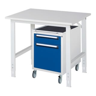 Rau Table de travail Tom réglable en hauteur KM08, L1000xP800xH760-1080mm, plateau M-22mm