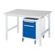 Rau Table de travail Tom réglable en hauteur KM08, L1250xP1000xH760-1080mm, plateau M-22mm-1