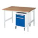 Rau Table de travail Tom réglable en hauteur KM08, L1250xP1000xH910-1230mm, plateau B-25mm-1