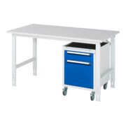 Rau Table de travail Tom réglable en hauteur KM08, L1500xP800xH760-1080mm, plateau M 22mm