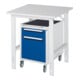 Rau Table de travail Tom réglable en hauteur KM08, L750xP800xH760-1080mm, plateau M 22mm-1