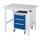 Rau Table de travail Tom réglable en hauteur KM09, L1000xP800xH760-1080mm, plateau M 22mm-1
