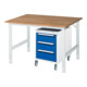 Rau Table de travail Tom réglable en hauteur KM09, L1250xP1000xH910-1230mm, Plateau B-25mm-1