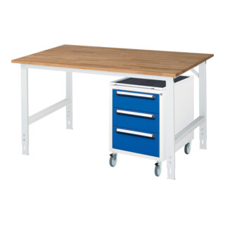 Rau Table de travail Tom réglable en hauteur KM09, L1500xP1000xH760-1080mm, Plateau B-25mm