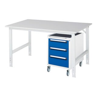 Rau Table de travail Tom réglable en hauteur KM09, L1500xP1000xH760-1080mm, plateau M 22mm