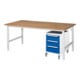 Rau Table de travail Tom réglable en hauteur KM09, L2000xP1000xH760-1080mm, plateau B-25mm-1
