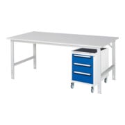 Rau Table de travail Tom réglable en hauteur KM09, L2000xP1000xH760-1080mm, plateau M 22mm