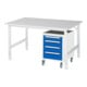 Rau Table de travail Tom réglable en hauteur KM10, L1500xP800xH760-1080mm, plateau M 22mm-1