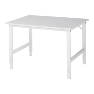 Rau Table de travail Tom réglable en hauteur, L1250xP1000xH760-1080mm, plateau ME 28mm