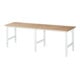 Rau Table de travail Tom réglable en hauteur, L2500xP800xH760-1080mm, plateau B-25mm-1