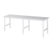 Rau Table de travail Tom réglable en hauteur, L2500xP800xH760-1080mm, plateau M 22mm