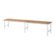 Rau Table de travail Tom réglable en hauteur, L4000xP800xH760-1080mm, plateau B-25mm-1