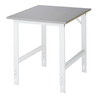 Rau Table de travail Tom réglable en hauteur, L750xP1000xH760-1080mm, plateau ES 28mm