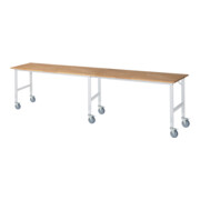 Rau Tavolo da lavoro mobile (HV) Tom (6 LR), L4000xP800xA910-1230mm, Piastra B-25mm