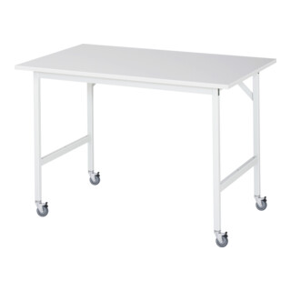 Rau Tavolo da lavoro mobile Jerry (4 LR), L1250xP800xA900mm, piano M 22mm