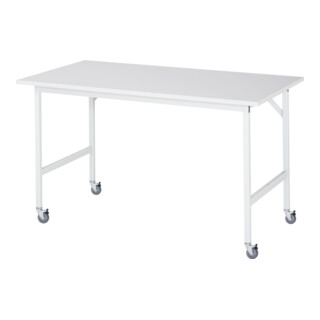 Rau Tavolo da lavoro mobile Jerry (4 LR), L1500xP800xA900mm, Piastra M 22mm